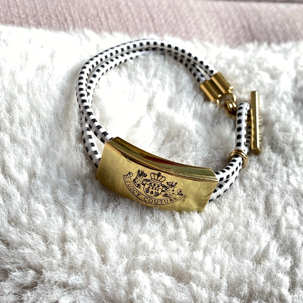 Juicy Couture Gold and Black Bracelet NWT
